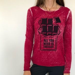 All You Need is Chocolate - Knit Long Sleeve